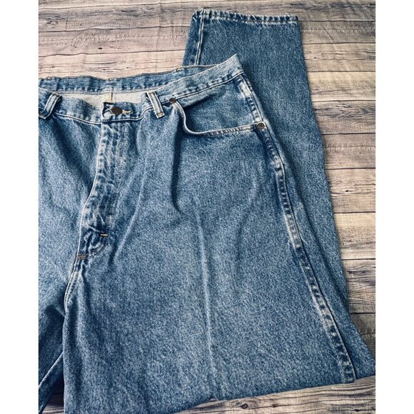 Vintage Wrangler Authentics Mens 40x30 (39x30 actual) Relaxed Fit Denim Jeans - Picture 3 of 10